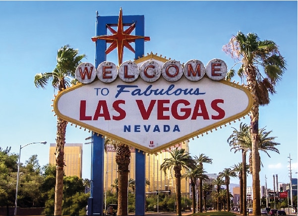 Foto del cartel de bienvenida de Las Vegas